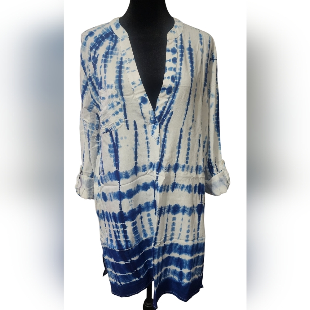 Mud Pie Tie Dye Swim Cover, Womens Medium​ - Picture 5 of 7